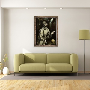 Tablou inramat - El Greco - Sfantul Francisc de Assisi Primirea Stigmatelor, 60 x 80 cm - Img 2