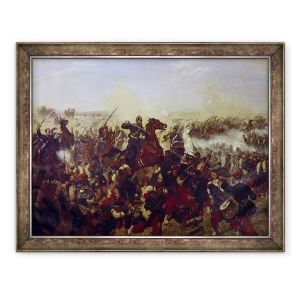 Tablou inramat - Emil Huenten - Batalia de la Mars de la Tour pe 16 august 1870, 60 x 80 cm