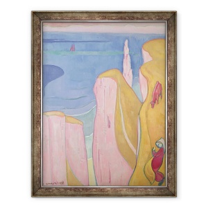 Tablou inramat - Emile Bernard - Stancile din Yport, 70 x 90 cm