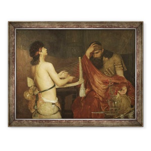 Tablou inramat - Ernst Josephson - David si Saul, 70 x 90 cm