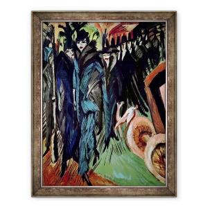 Tablou inramat - Ernst Ludwig Kirchner - Friedrichstrasse, 70 x 90 cm