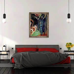 Tablou inramat - Ernst Ludwig Kirchner - Friedrichstrasse, 70 x 90 cm - Img 3