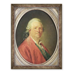 Tablou inramat - Etienne Aubry - Portretul lui Christoph Willibald von Gluck 1714-87, 70 x 90 cm