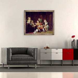Tablou inramat - Etienne Jeaurat - Contractul rupt, 50 x 60 cm - Img 2