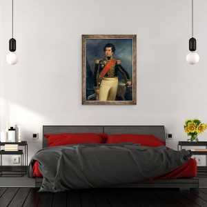 Tablou inramat - Eugene Charpentier - Portretul lui Victor-Guy 1775-1846 Baron Duperre, 70 x 90 cm - Img 3