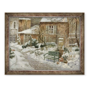 Tablou inramat - Eugene Chigot - Gradina sub zapada, 70 x 90 cm