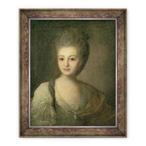 Tablou inramat - Fedor Stepanovich Rokotov - Portretul lui Aleksandra P. Struyskaya 1754-1840 1772, 50 x 60 cm