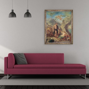 Tablou inramat - Ferdinand Victor Eugene Delacroix - Four Seasons. Toamna - Bacchus si Ariadna, 50 x 60 cm - Img 2