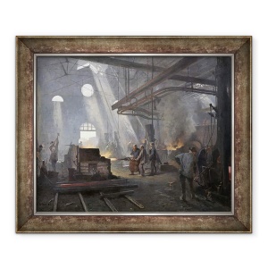 Tablou inramat - Fernand Cormon - O Forja, 50 x 60 cm