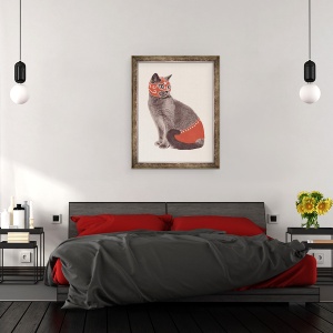 Tablou inramat - Florent Bodart - Luptator de pisici, 60 x 80 cm - Img 3