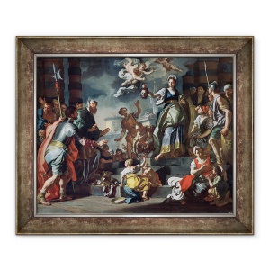 Tablou inramat - Francesco Solimena - Judith cu capul lui Holofernes, 70 x 85 cm