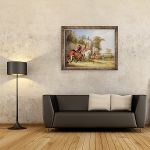 Tablou inramat - Francis Calcraft Turner - Sala Burlacilor, intalnirea, 60 x 80 cm - Img 2