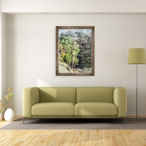 Tablou inramat - Francis Towne - Podul Diavolului, 60 x 80 cm - Img 2