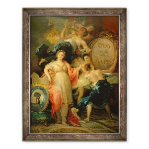 Tablou inramat - Francisco Jose de Goya y Lucientes - Alegorie a orasului Madrid, 70 x 90 cm