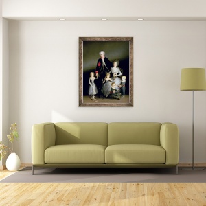 Tablou inramat - Francisco Jose de Goya y Lucientes - Ducele de Osuna si familia sa, 60 x 80 cm - Img 2