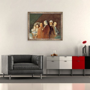 Tablou inramat - Francisco Jose de Goya y Lucientes - Familia infantului Don Luis de Borbon, 50 x 60 cm - Img 2