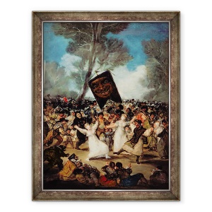Tablou inramat - Francisco Jose de Goya y Lucientes - inmormantarea sardinei Festivalul Corpus Christi miercuri c.1812-19, 60 x 80 cm