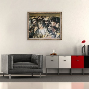 Tablou inramat - Francisco Jose de Goya y Lucientes - Pelerinaj la San Isidro, 50 x 60 cm - Img 2