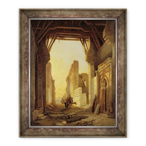 Tablou inramat - Francois Antoine Bossuet - Portile lui El Geber in Maroc, 70 x 85 cm