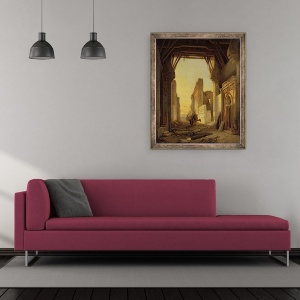 Tablou inramat - Francois Antoine Bossuet - Portile lui El Geber in Maroc, 70 x 85 cm - Img 2