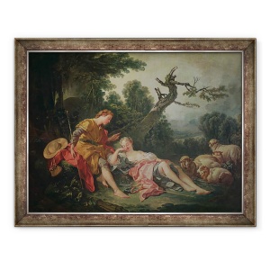Tablou inramat - Francois Boucher - Pastorita Adormita, 60 x 80 cm