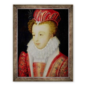 Tablou inramat - Francois Clouet - Marguerite de Valois 1553-1615 c.1572, 70 x 90 cm