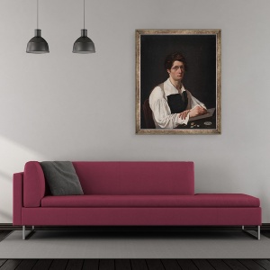 Tablou inramat - François LePage - Autoportret, 50 x 60 cm - Img 2