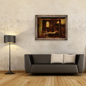 Tablou inramat - Francois Richard Fleury - Scufita Rosie, 60 x 80 cm - Img 2
