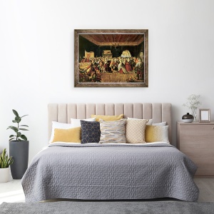 Tablou inramat - Frans Francken the Elder - O minge, 70 x 90 cm - Img 3