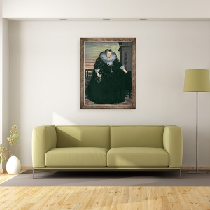 Tablou inramat - Frans II Pourbus - Marie de Medici 1573-1642 Regina Frantei, 60 x 80 cm - Img 3