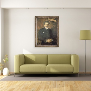 Tablou inramat - Franz Seraph von Lenbach - Johann Strauss cel Tanar, 60 x 80 cm - Img 2