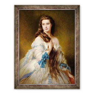 Tablou inramat - Franz Xaver Winterhalter - Portret De Madame Rimsky-Korsakov 1833-78 nee Varvara Dmitrievna Mergassov, 70 x 90 cm