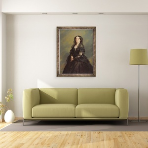 Tablou inramat - Franz Xaver Winterhalter - Printesa Kotschoubey, 60 x 80 cm - Img 2