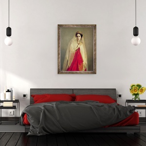Tablou inramat - Friederike Emile August O'Connell - Portretul lui Rachel, 70 x 90 cm - Img 3