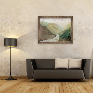 Tablou inramat - George Landseer - Kashmir, 60 x 80 cm - Img 2