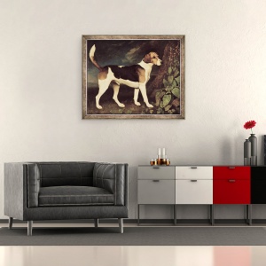 Tablou inramat - George Stubbs - Ringwood, un Brocklesby Foxhound, 50 x 60 cm - Img 2