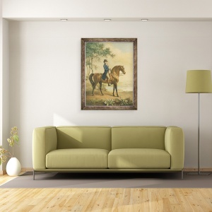Tablou inramat - George Townley Stubbs - Warren Hastings pe calul sau arab, 60 x 80 cm - Img 2