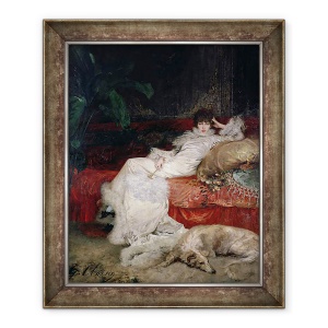 Tablou inramat - Georges Clairin - Sarah Bernhardt 1844-1923 1876, 50 x 60 cm