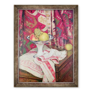 Tablou inramat - Georges Daniel de Monfreid - Natura moarta cu castron de fructe, 60 x 80 cm
