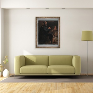 Tablou inramat - Georges de la Tour - Sfantul Petru Pocait, 70 x 90 cm - Img 2