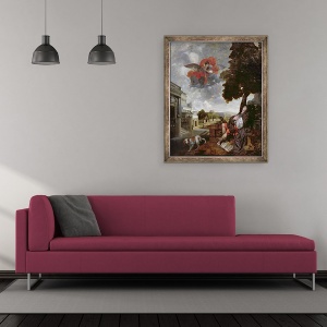 Tablou inramat - Gerard de Lairesse - Conversia Sfantului Augustin, 50 x 60 cm - Img 2