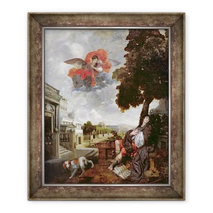 Tablou inramat - Gerard de Lairesse - Conversia Sfantului Augustin, 70 x 85 cm
