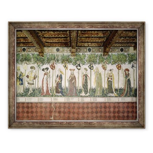 Tablou inramat - Giacomo Jaquerio - Cele noua femei demne, 60 x 80 cm