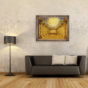 Tablou inramat - Giacomo Torelli - Actul II, 70 x 90 cm - Img 2