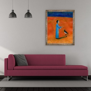 Tablou inramat - Gigi Sudbury - Catcher de stridii, 2005, 50 x 60 cm - Img 2