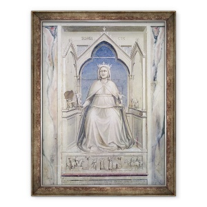 Tablou inramat - Giotto di Bondone - Alegorie de justitie, 60 x 80 cm