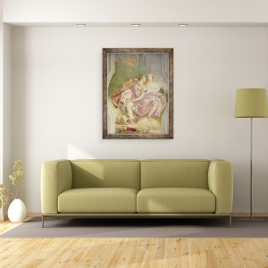 Tablou inramat - Giovanni Battista Tiepolo - Rinaldo Fermecat de Armida, 60 x 80 cm - Img 2