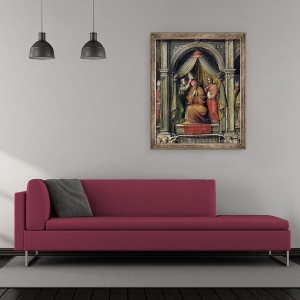 Tablou inramat - Giovanni di Lorenzo Cini - incoronarea Papei Paul al II-lea 1417-71 1534 ulei pe panou, 50 x 60 cm - Img 2