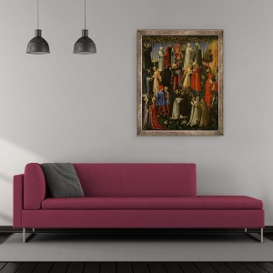 Tablou inramat - Giovanni di Paolo - Paradis, 50 x 60 cm - Img 2