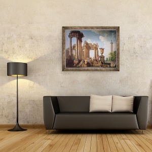 Tablou inramat - Giovanni Paolo Pannini - Scene clasice, 60 x 80 cm - Img 2